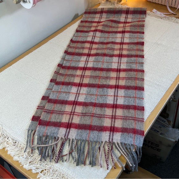 Vintage Suntrai 100% Wool Plaid Scarf - Picture 5 of 8